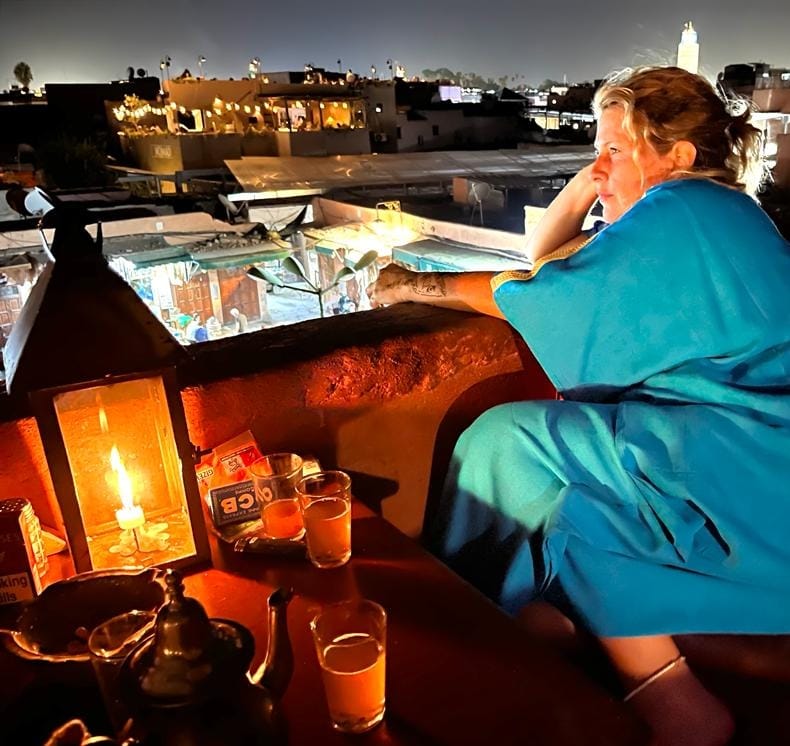 marakesh auf dem Balkon