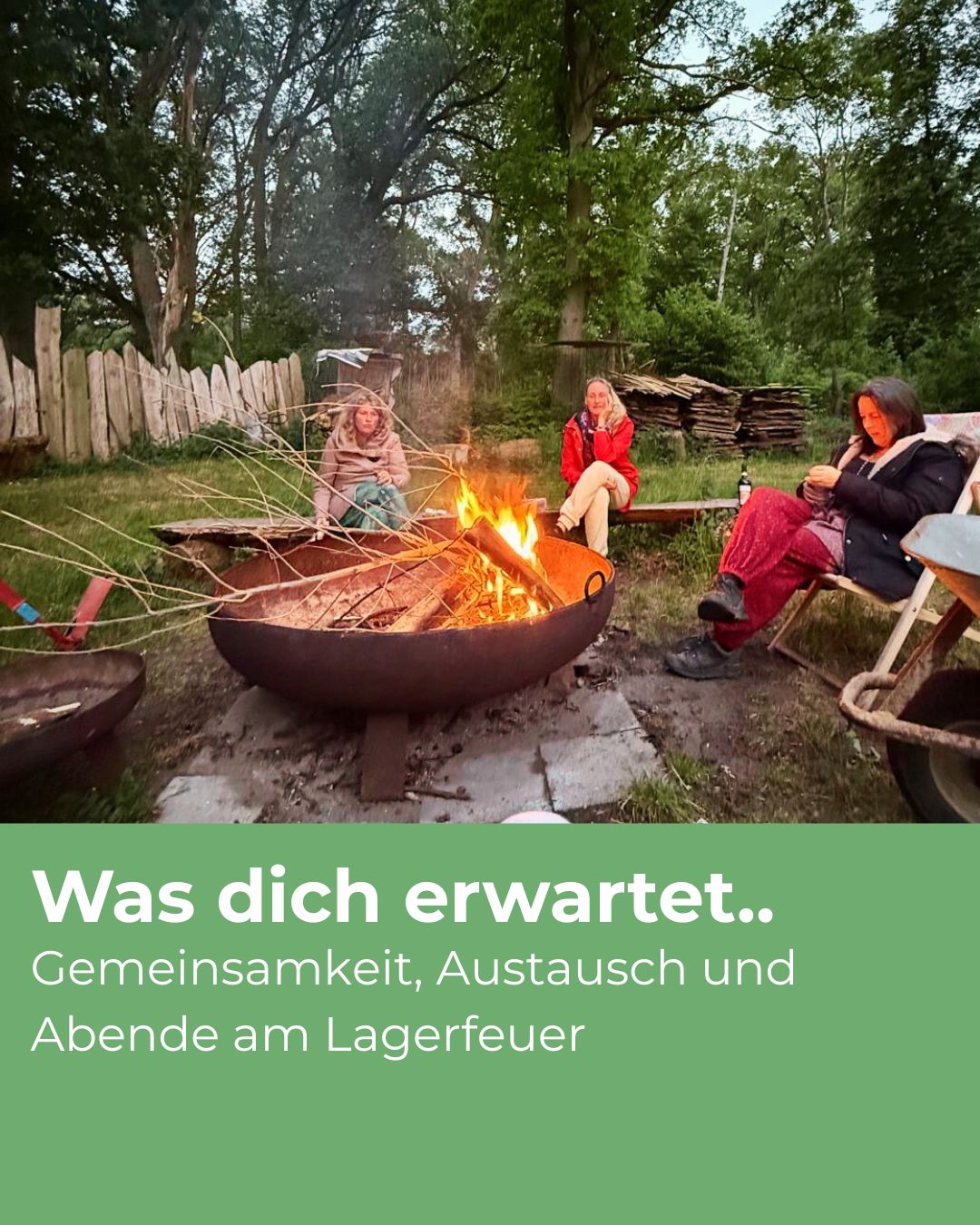 Connecting Link Gruppe am Lagerfeuer